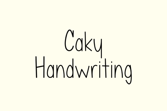 Caky: The Friendly Handwritten Font for Editorial Design