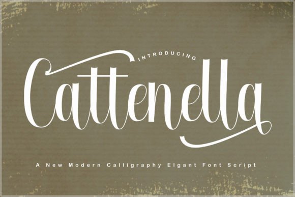 Cattenella: A Calligraphy Font That Elevates Brand Presence