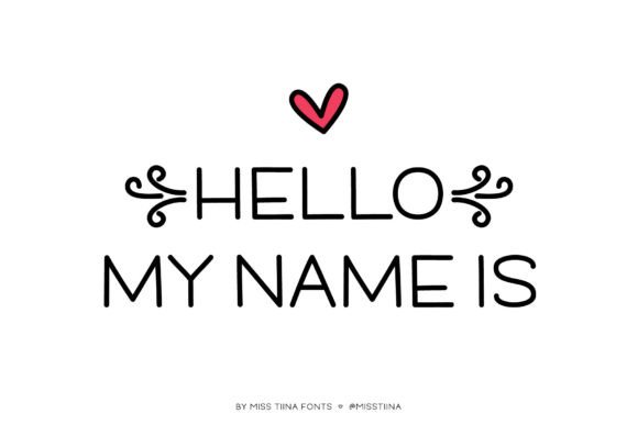 Choosing Hello My Name Is as a Friendly Web Font