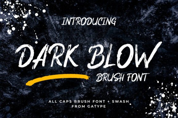 Dark Blow: A Script Font with Intimate Confidence