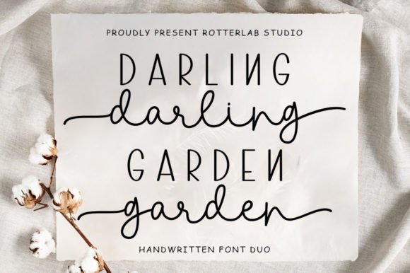 Darling Garden: A Typeface for Editorial Elegance