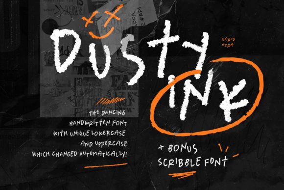 Dusty Ink: A Playful Handwritten Font for Maker Projects