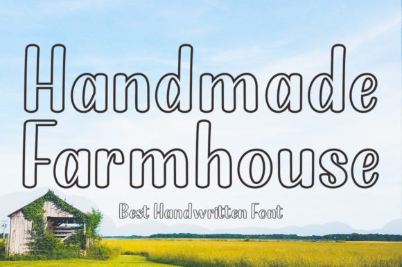 Handmade Farmhouse Outline: A Font for Authentic Digital Storytelling