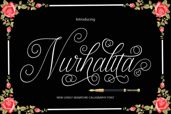 Nurhalita: A Handmade Script Font for Digital Brand Expression