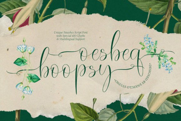 Oesbeq Boopsy: A Script Font for Editorial Storytelling