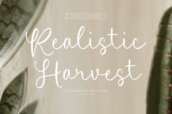 Realistic Harvest: A Premium Script Font for Editorial Design