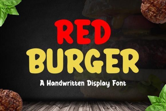 Red Burger Font: A Handwritten Design Asset for Digital Creators