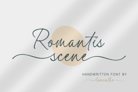 Romantis Scene: A Handcrafted Font for Beautiful Projects