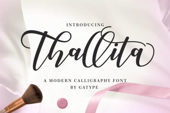 Thallita: A Modern Script Font for Digital Branding