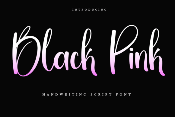Using Black Pink Font in a Branding Project